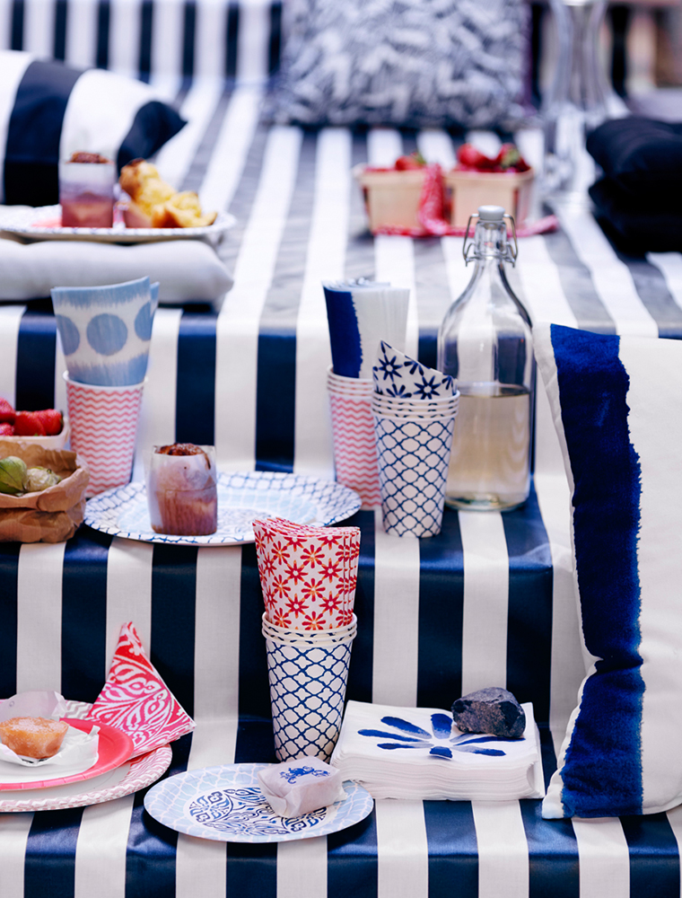 IKEA Sommar Collection: Blue & White Home Accessories - Bright