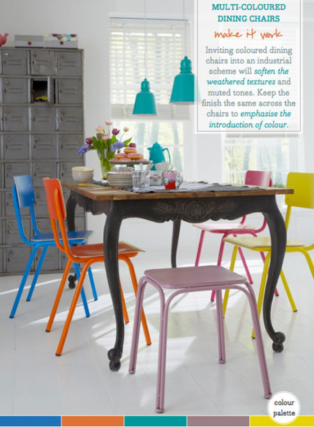 Palette Addict: Multi-Coloured Dining Room - Bright Bazaar by Will Taylor