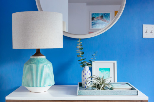 #BBbrownstone Bedroom Makeover No.2: Bold Blues - Bright Bazaar by Will ...