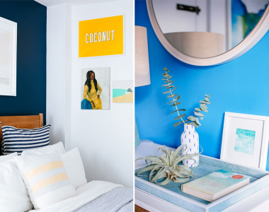 #BBbrownstone Bedroom Makeover No.2: Bold Blues - Bright Bazaar By Will ...