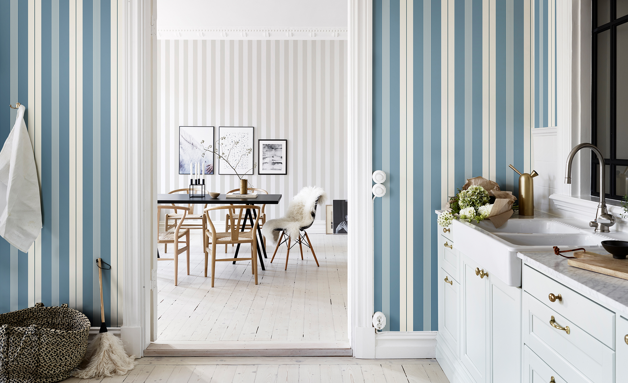 10 Striped Wallpaper Design Ideas - Bright Bazaar by Will Taylor
