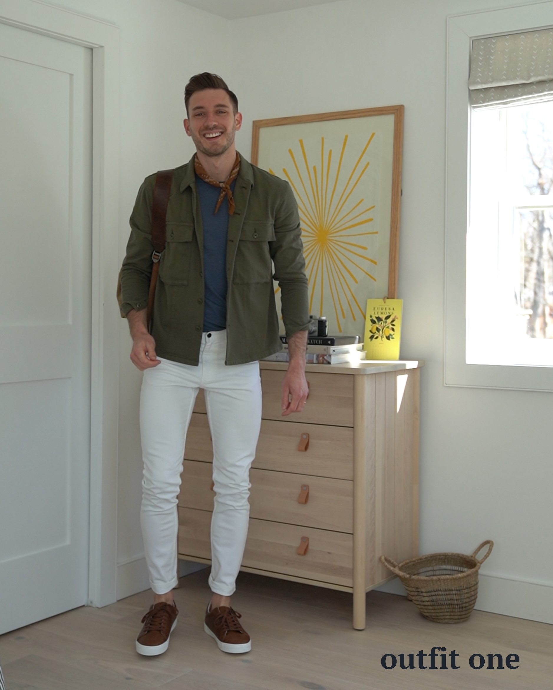 olive shirt outfit mens